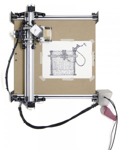 Daniel Smith, Computer Numerical Control Drawing and Carving Machine: Self Portrait